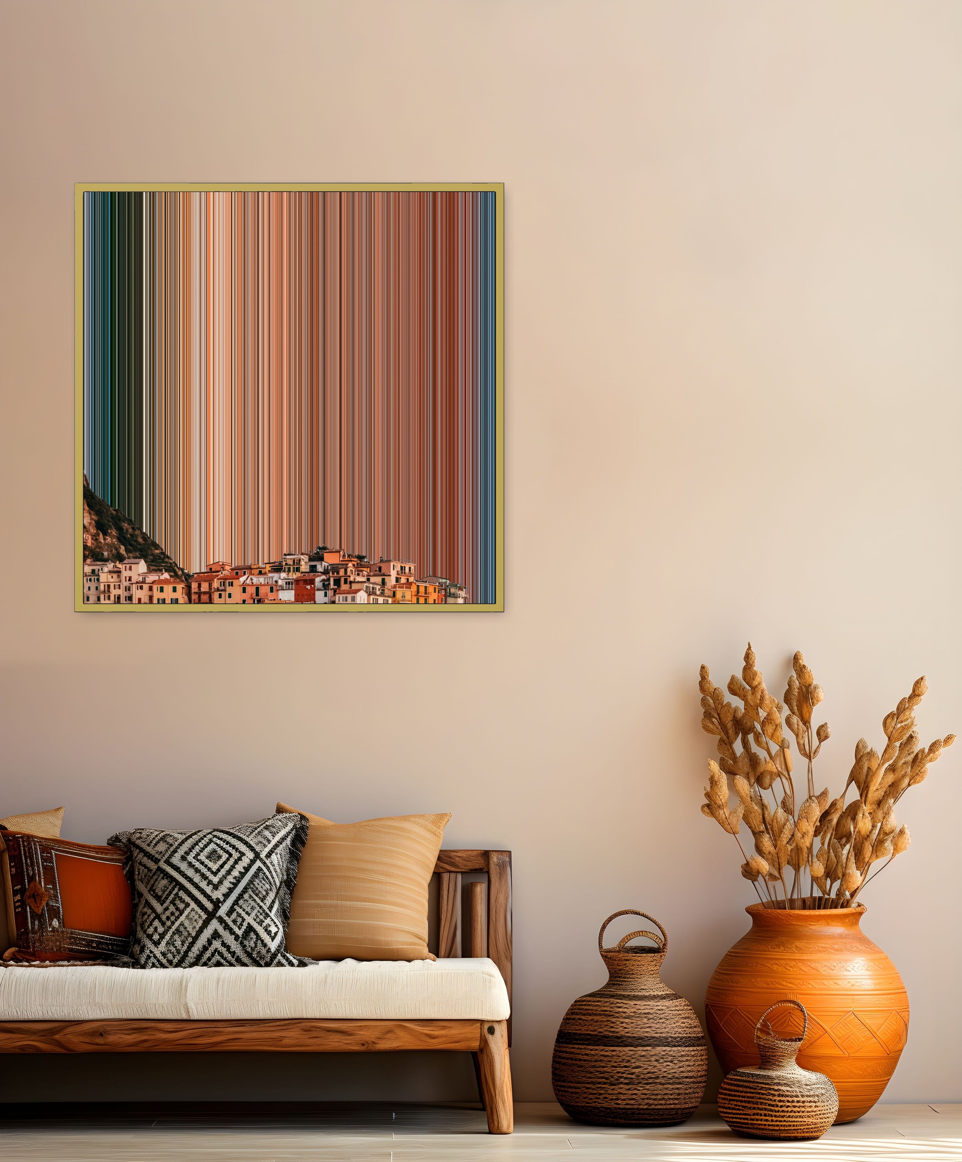 Manarola, Italy - Lifestyle staging in modern interior - Gradienta