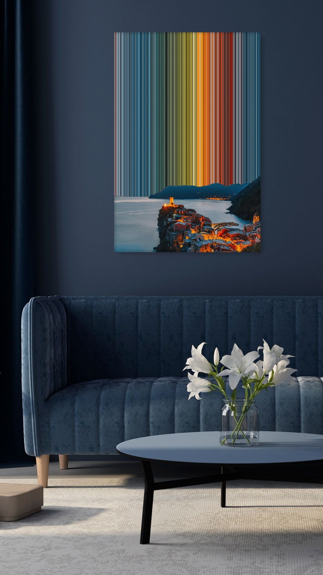 Vernazza, Italy - Lifestyle staging in modern interior - Gradienta