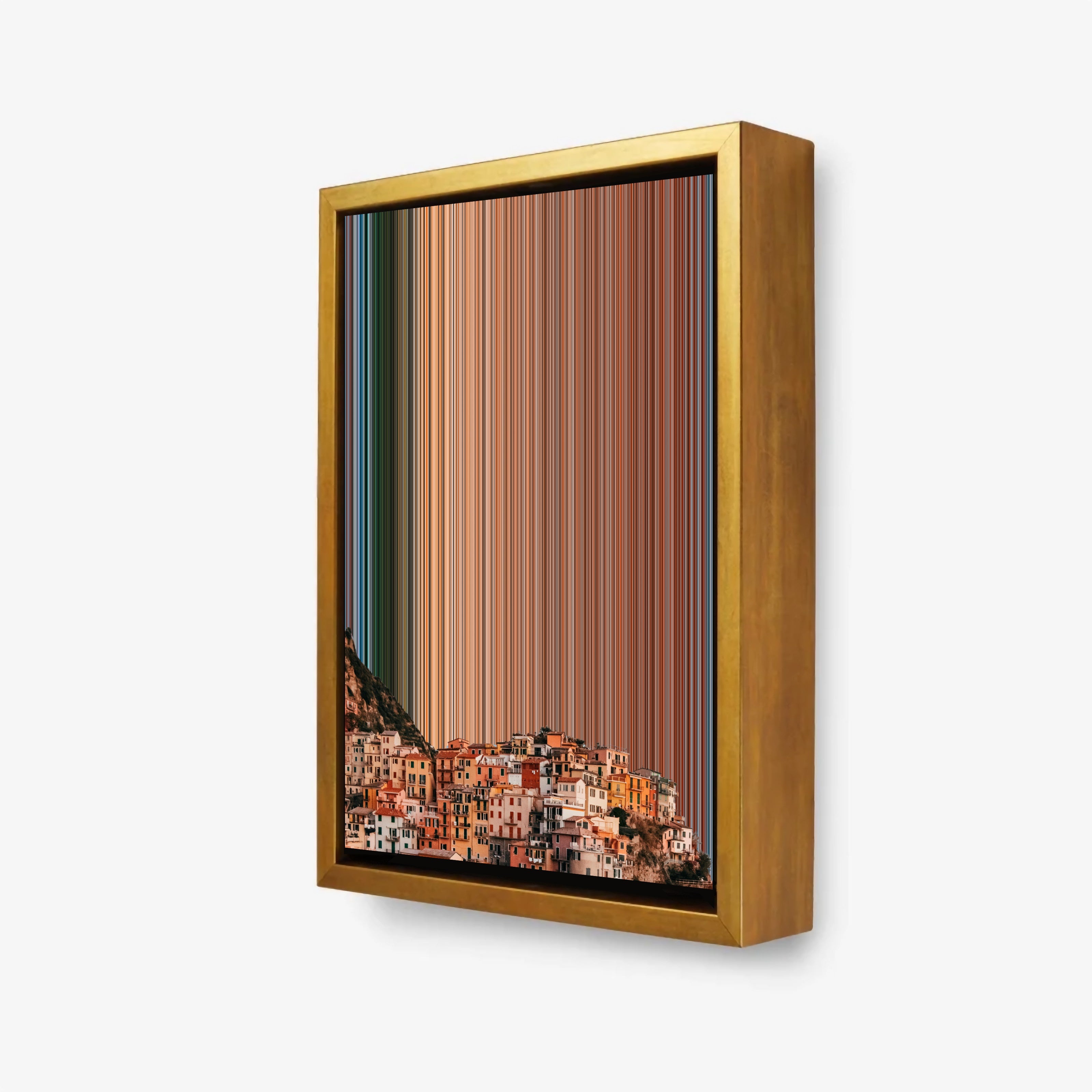 Manarola, Italy - 3D framed canvas view - Gradienta