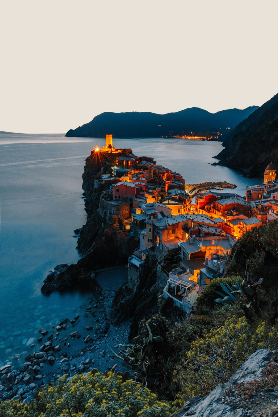 Vernazza, Italia: la fotografía, ya sin el cielo