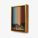 Amsterdam, NH, Niederlande - 3D framed canvas view - Gradienta