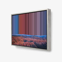 Bryce Canyon, Utah, set i 3D som indrammet lærred