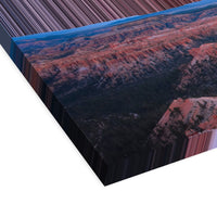 Bryce Canyon, Utah, set i 3D-perspektiv, der viser lærredets dybde og struktur