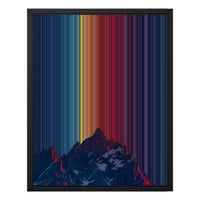16×20" Framed Canvas - Black Frame variant