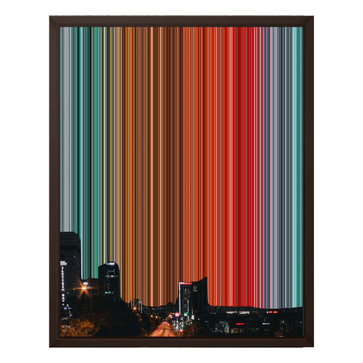 16×20" Framed Canvas - Brown Frame variant