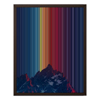 16×20" Framed Canvas - Brown Frame variant