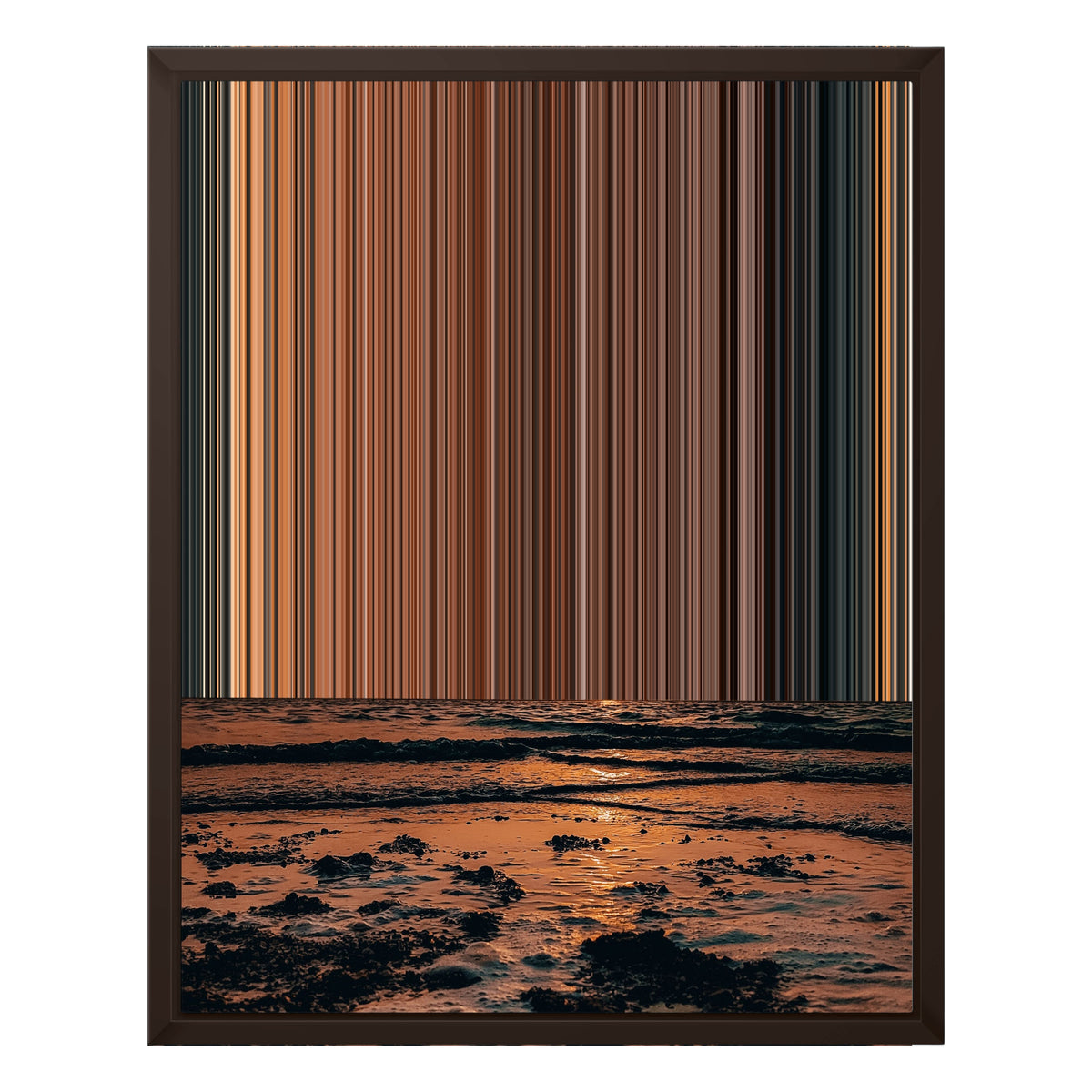 16×20" Framed Canvas - Brown Frame variant