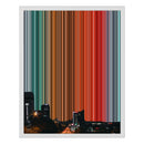 16×20" Framed Canvas - White Frame variant