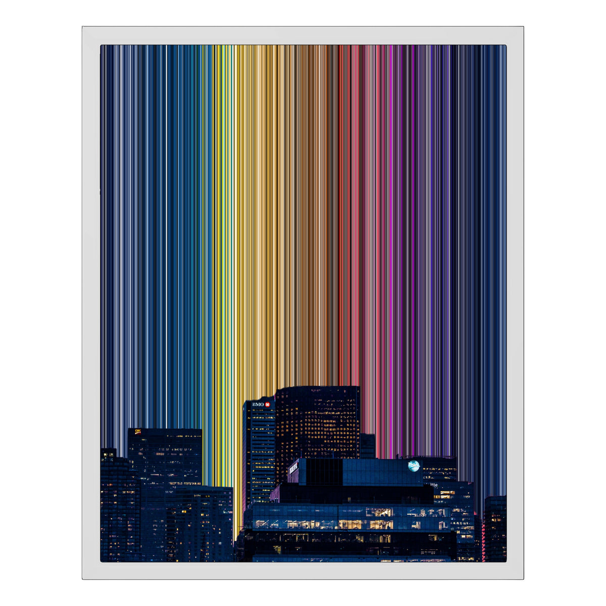 16×20" Framed Canvas - White Frame variant