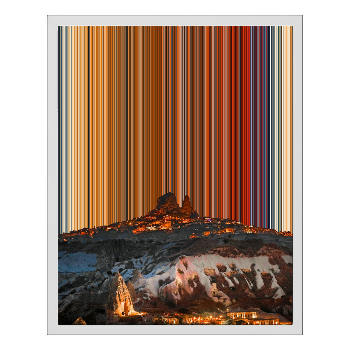 Inramad canvastavla, 16×20", vit ram