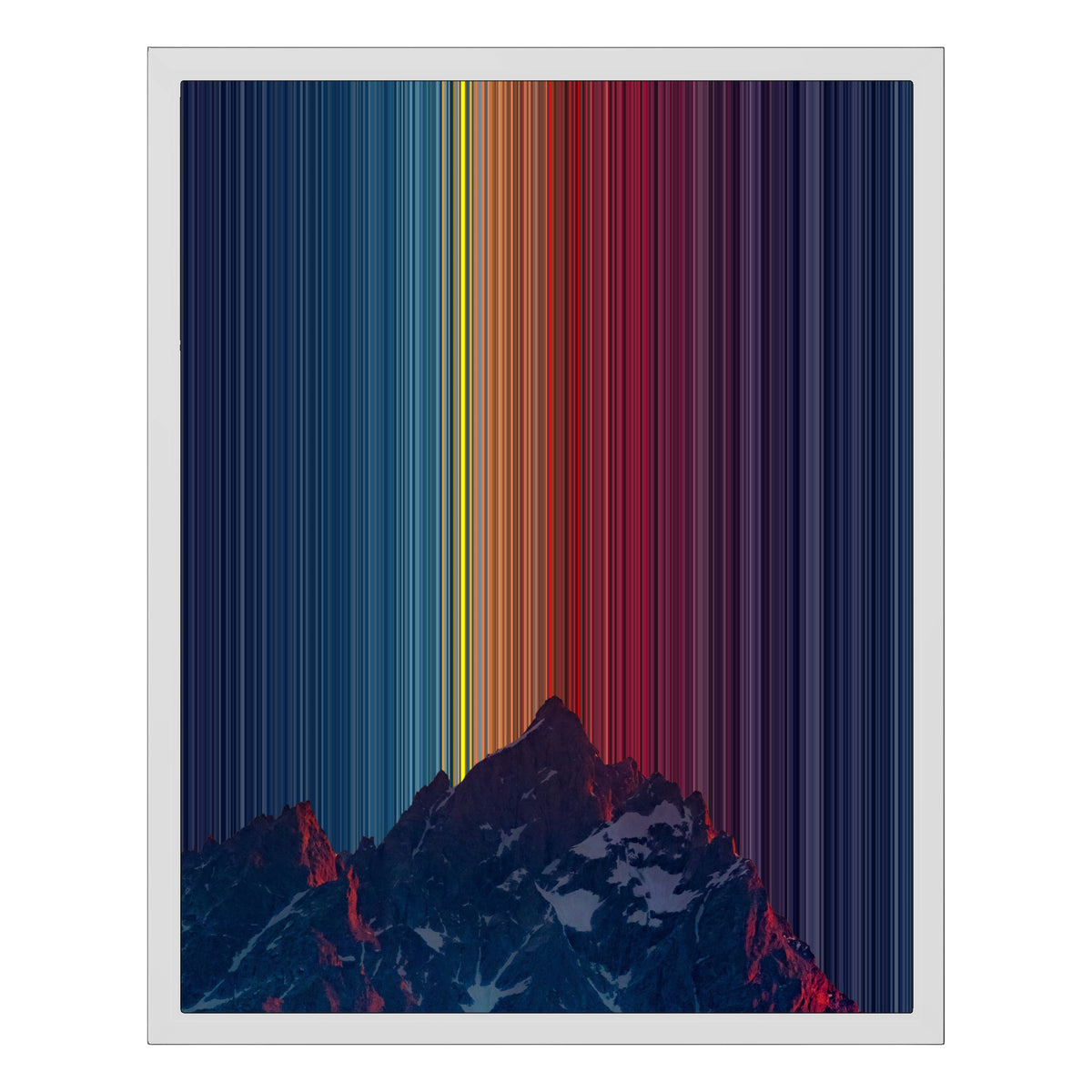 16×20" Framed Canvas - White Frame variant