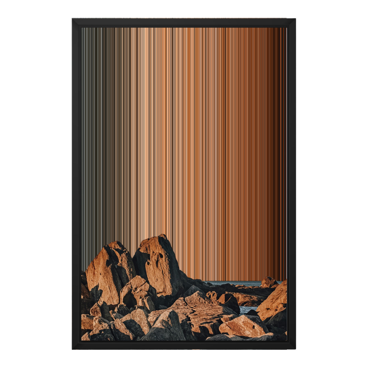 Florianópolis - Prismatic Memory No. 001 - CAN-19MM-FRA-SC-18X24_18x24_Black