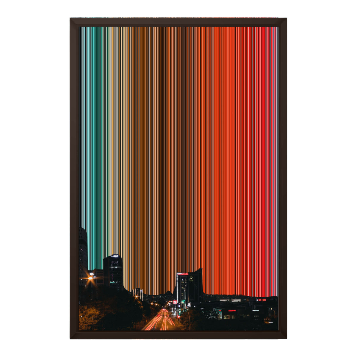 18×24" Framed Canvas - Brown Frame variant