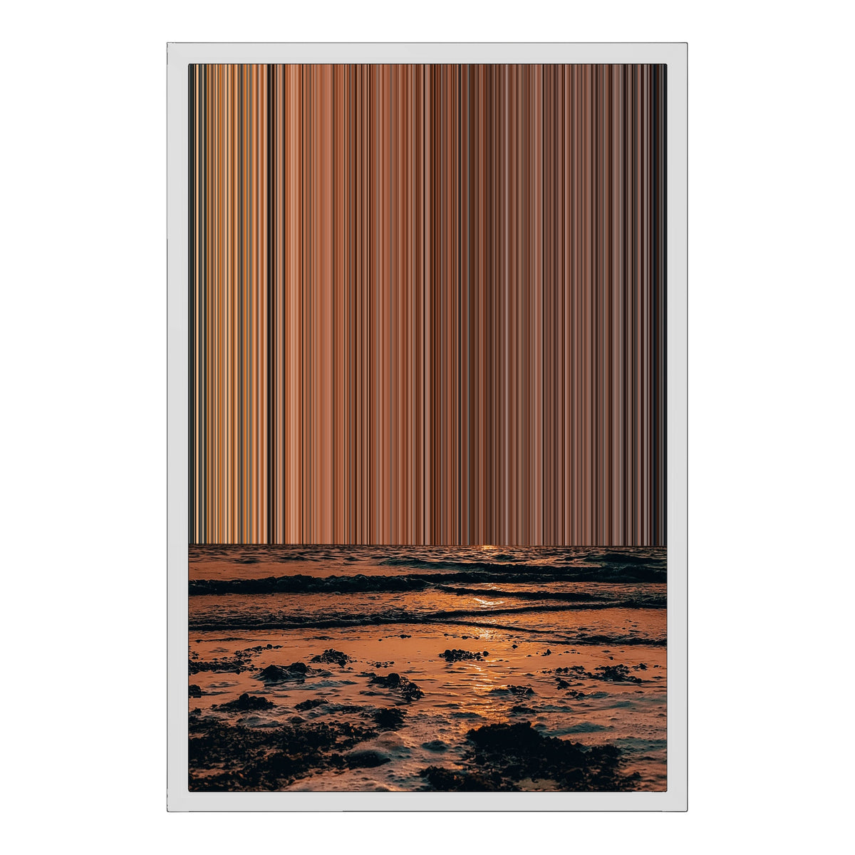 18×24" Framed Canvas - White Frame variant