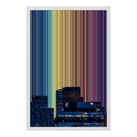 18×24" Framed Canvas - White Frame variant