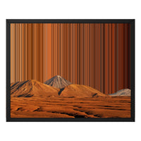 Licancabur Volcano, Chile - Black framed canvas mockup - Gradienta