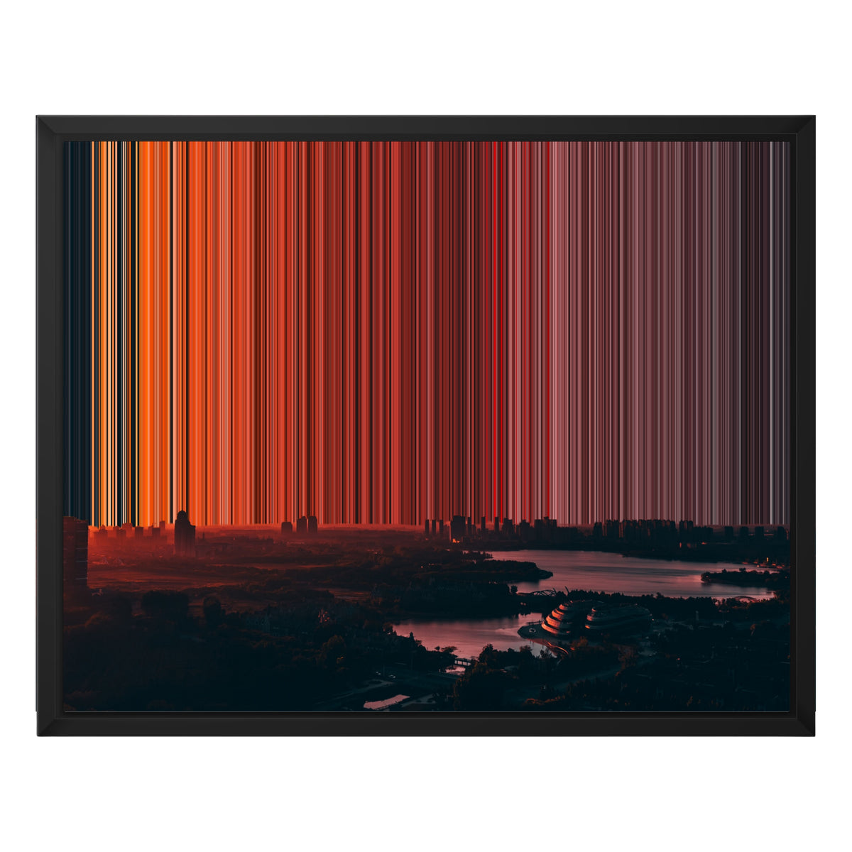 20×16" Framed Canvas - Black Frame variant