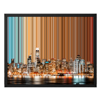San Francisco, USA – illustrasjon av lerret i svart ramme – Gradienta