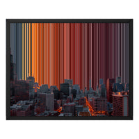 Chicago, USA - Black framed canvas mockup - Gradienta