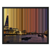 The Shard, Londres: simulación del lienzo de Gradienta con marco negro