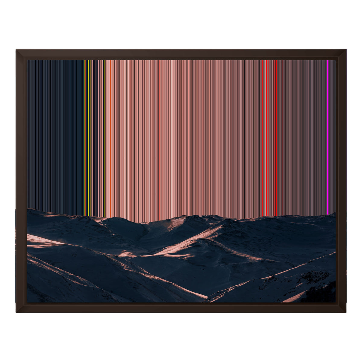 Ingelijst canvas, 20×16", bruine lijst