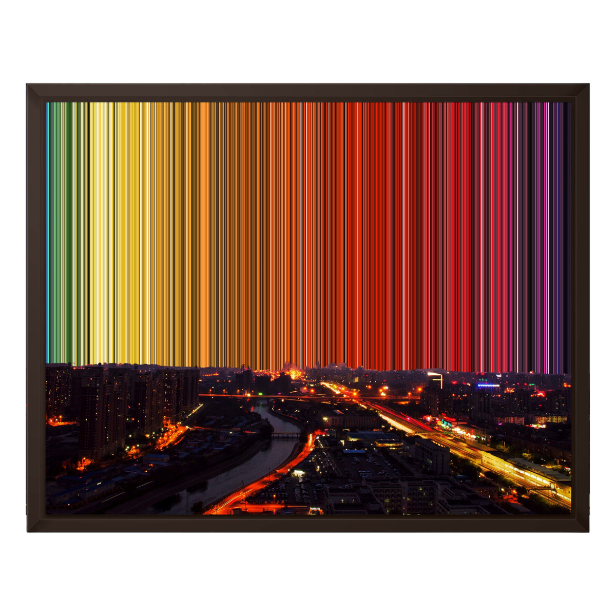 20×16" Framed Canvas - Brown Frame variant
