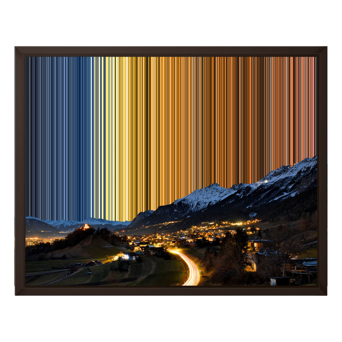20×16" Framed Canvas - Brown Frame variant