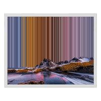 Inramad canvastavla, 20×16", vit ram