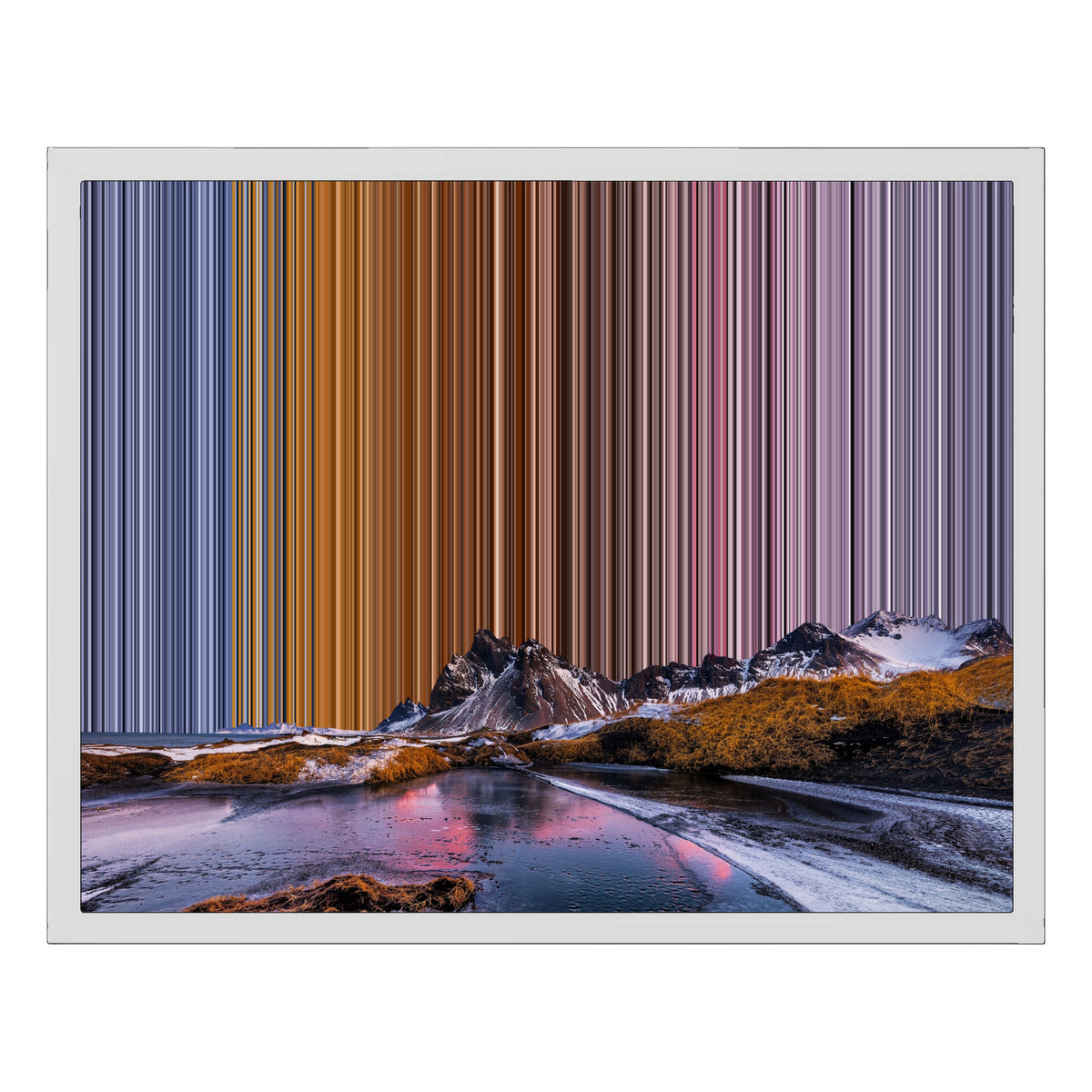 Inramad canvastavla, 20×16", vit ram