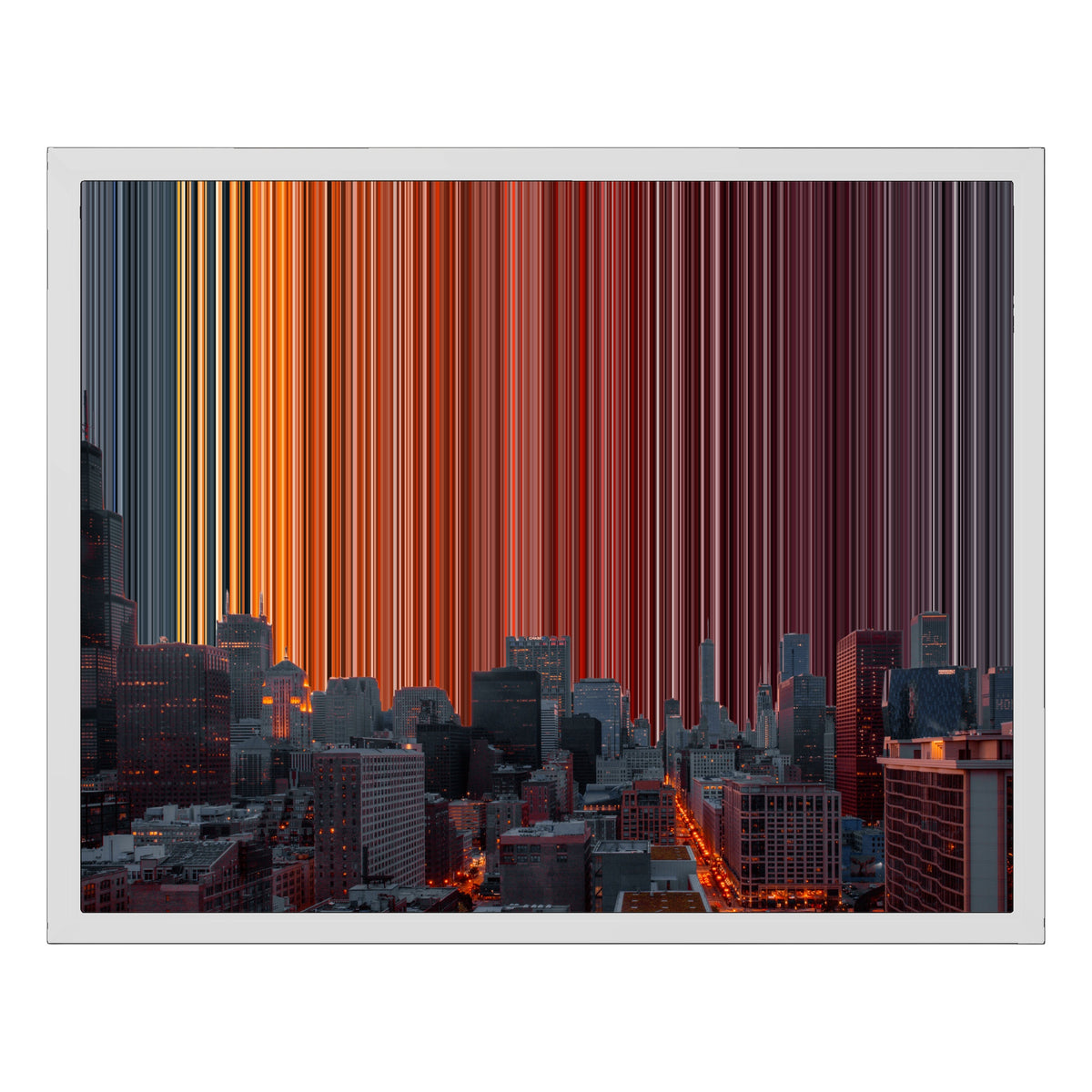 20×16" Framed Canvas - White Frame variant