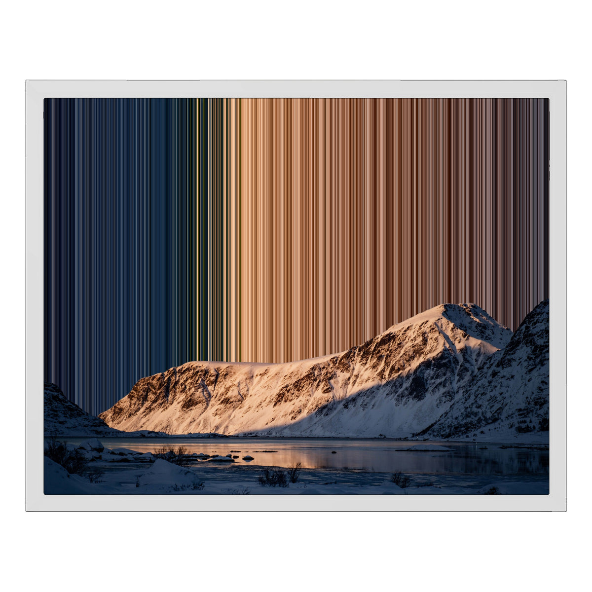 Ingelijst canvas, 20×16", witte lijst