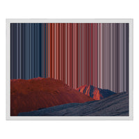 Toile encadrée, format 20×16", cadre blanc
