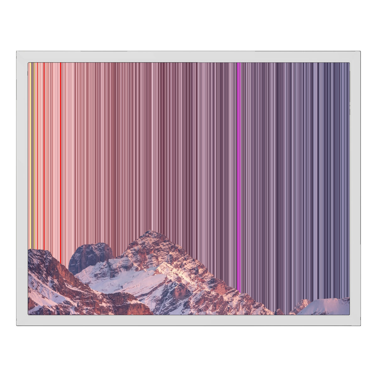 20×16" Framed Canvas - White Frame variant