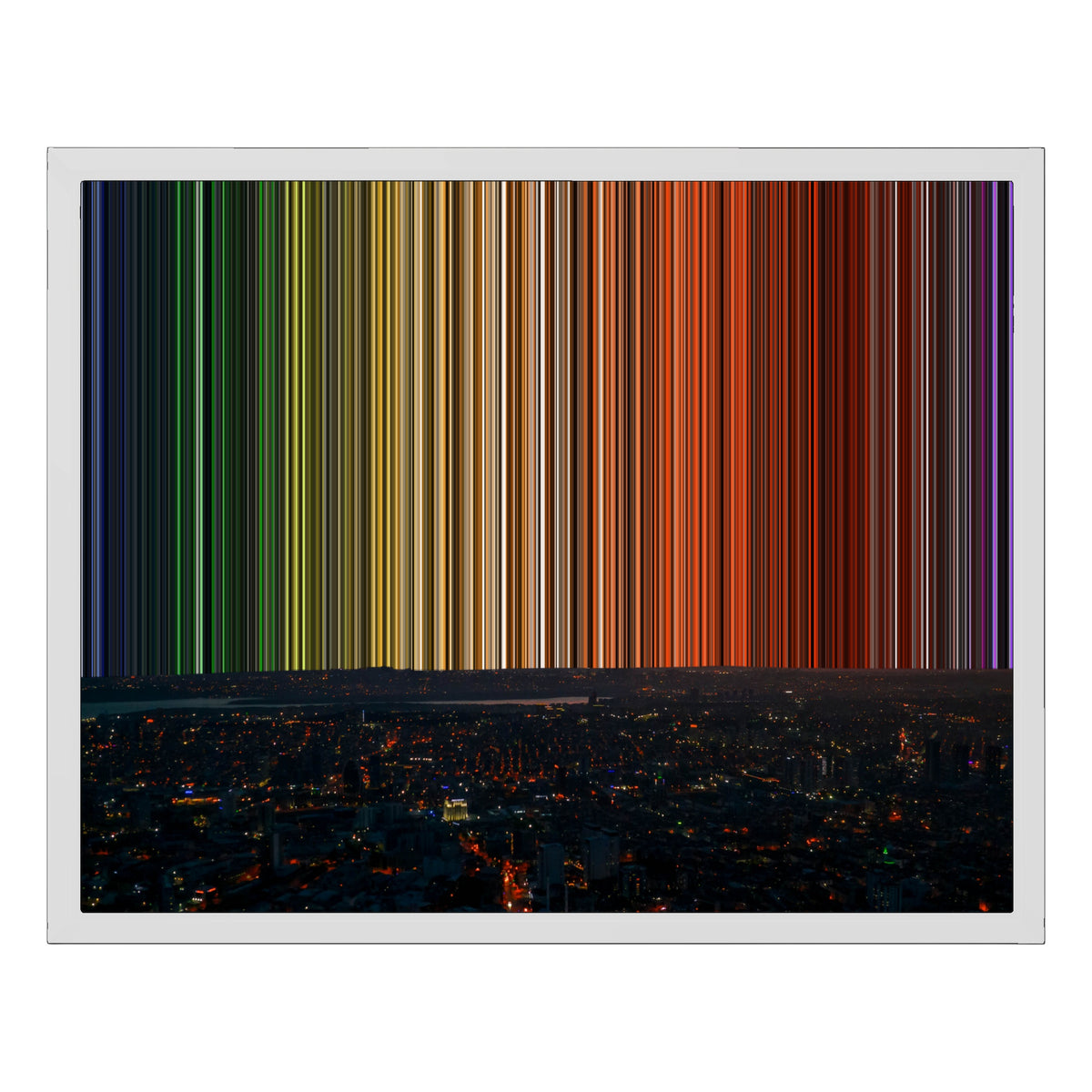 20×16" Framed Canvas - White Frame variant