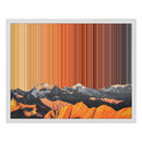 Toile encadrée, format 20×16", cadre blanc