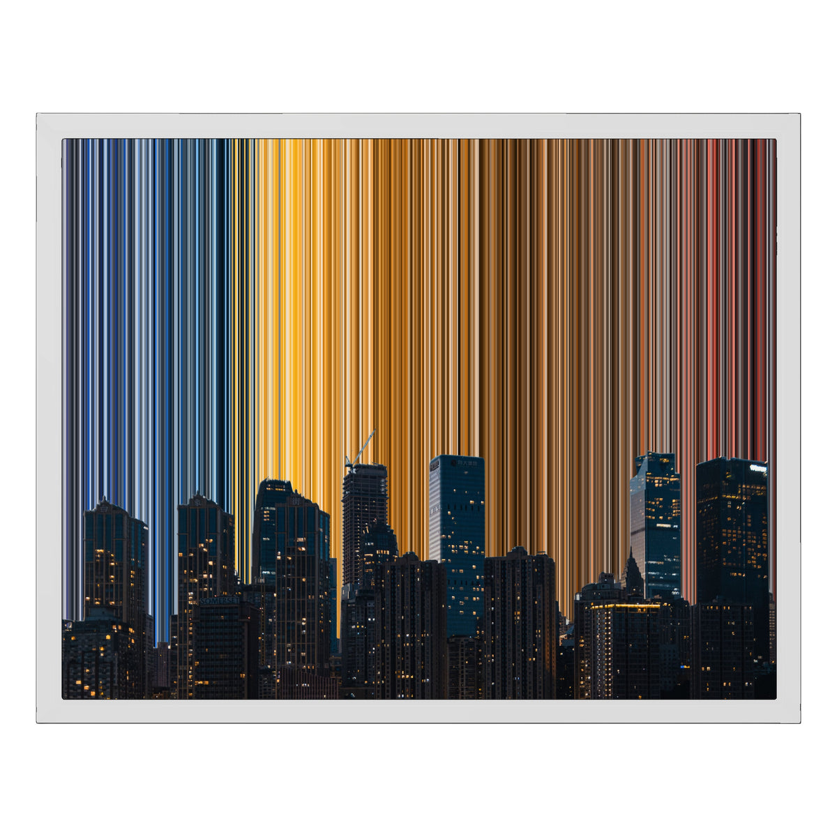 20×16" Framed Canvas - White Frame variant