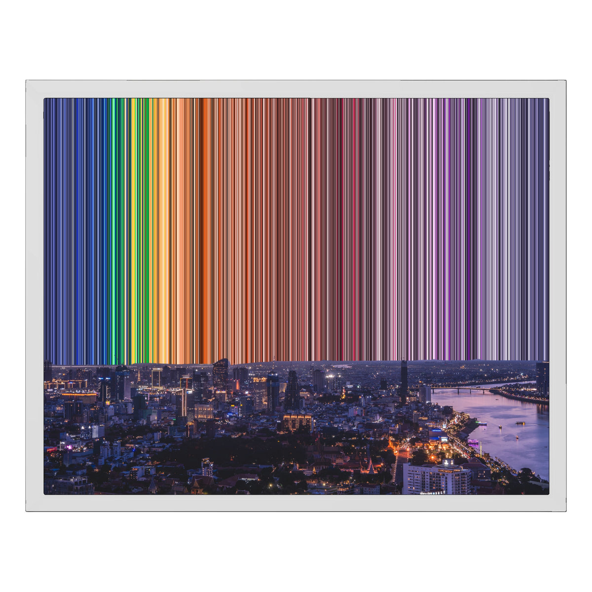 20×16" Framed Canvas - White Frame variant