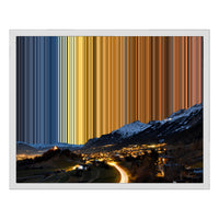 20×16" Framed Canvas - White Frame variant