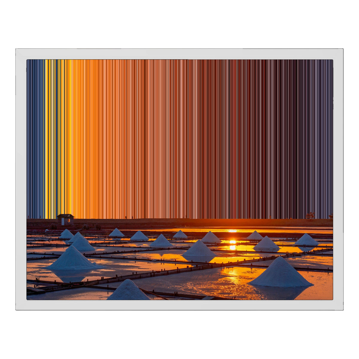 Kehystetty canvastaulu, koko 20×16", valkoinen kehys
