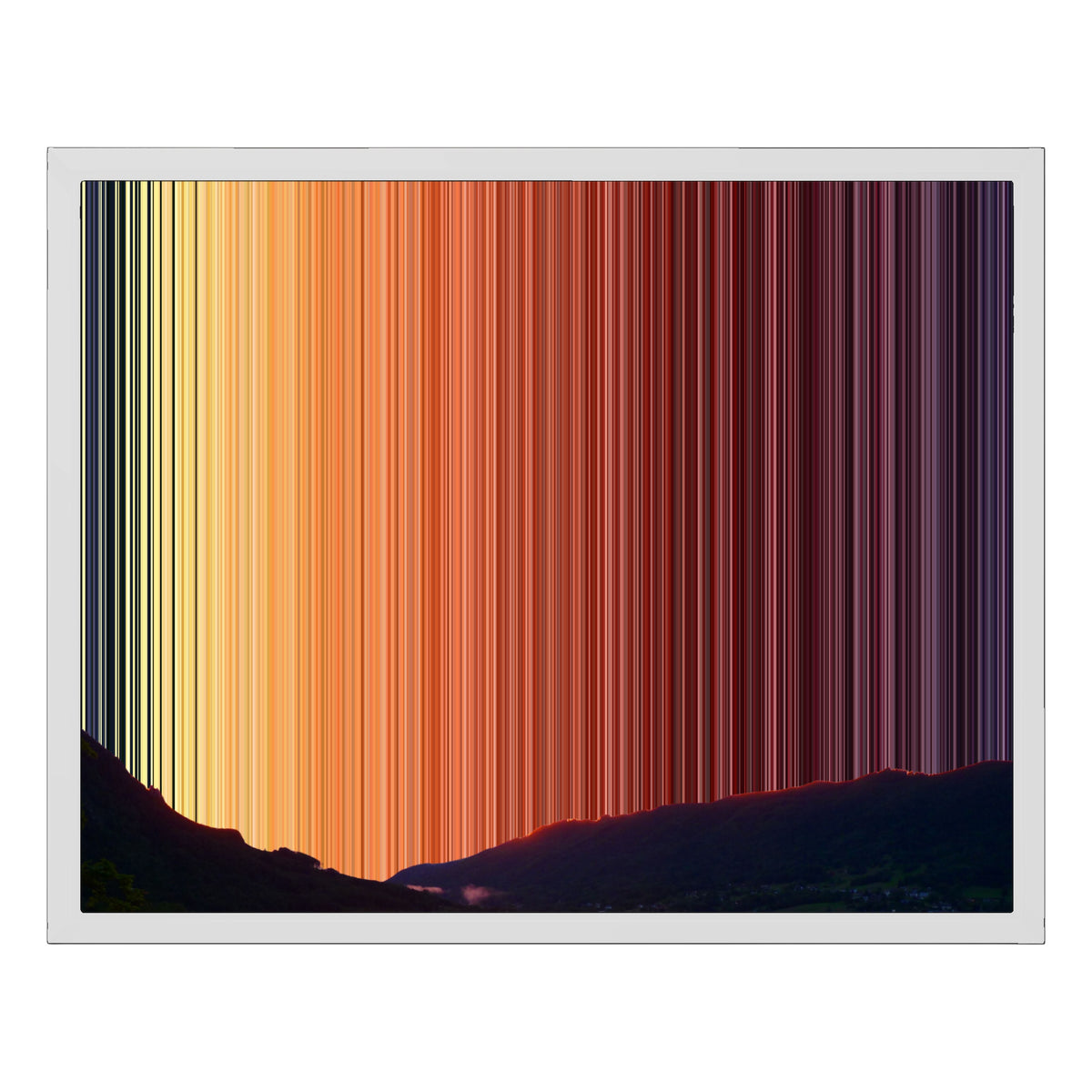 20×16" Framed Canvas - White Frame variant