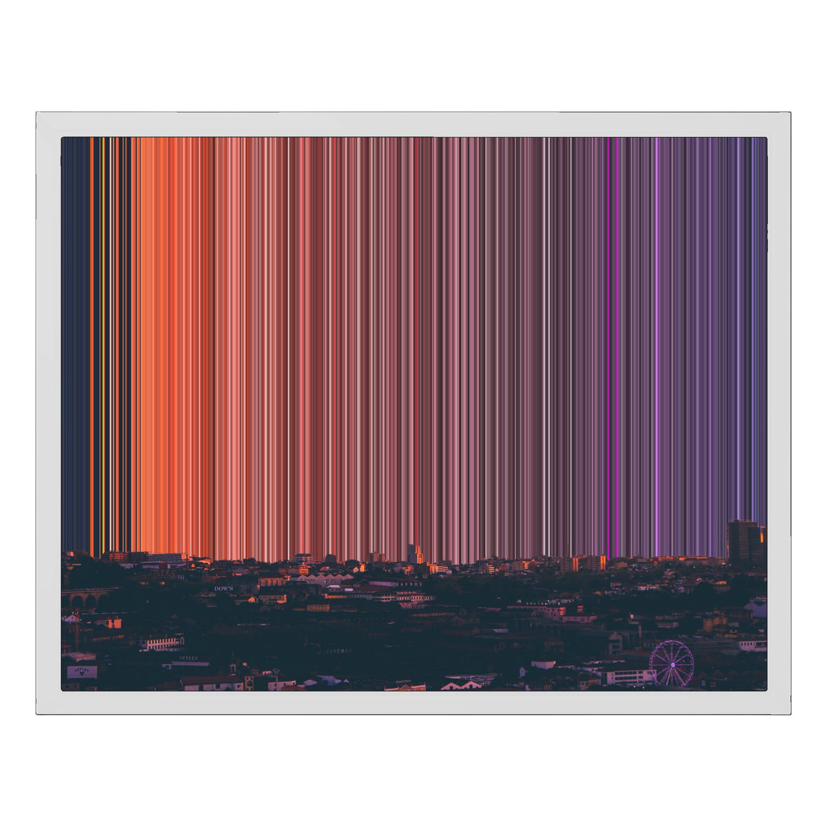 20×16" Framed Canvas - White Frame variant