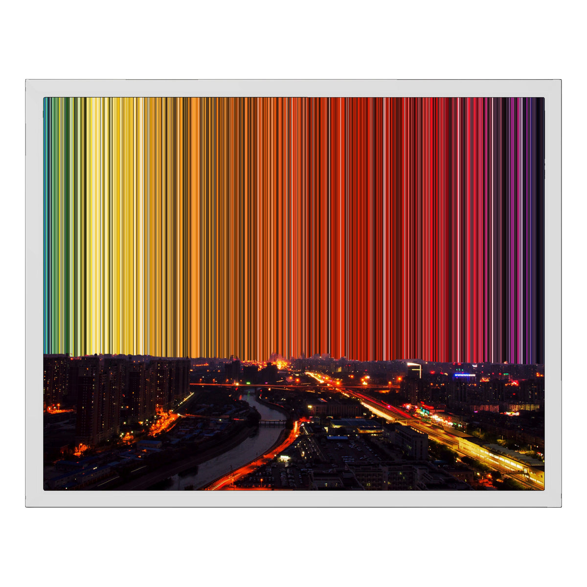 20×16" Framed Canvas - White Frame variant