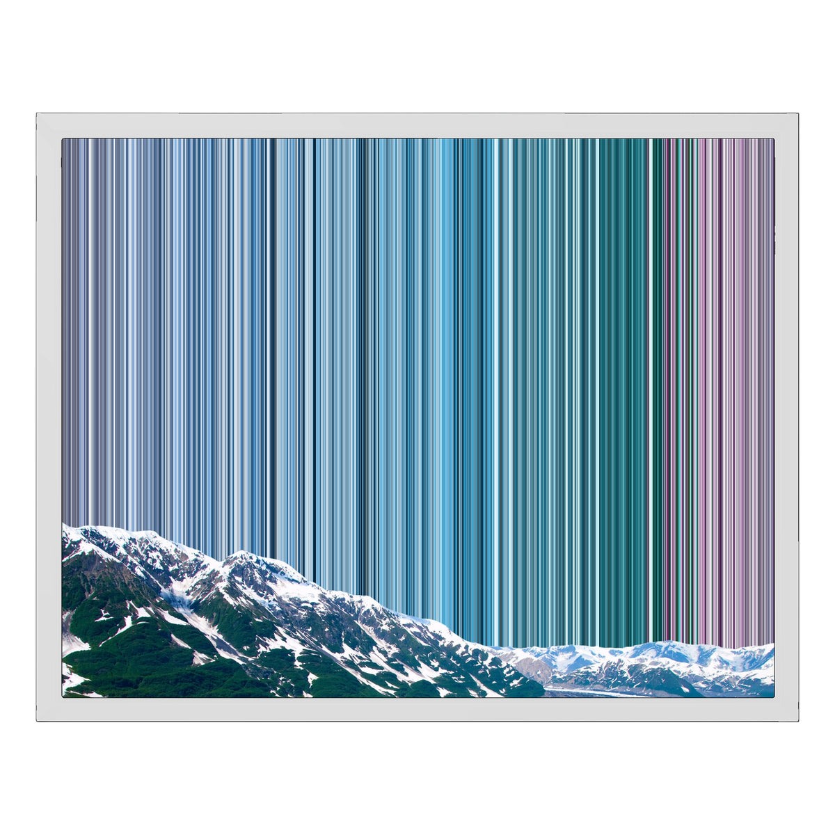 20×16" Framed Canvas - White Frame variant