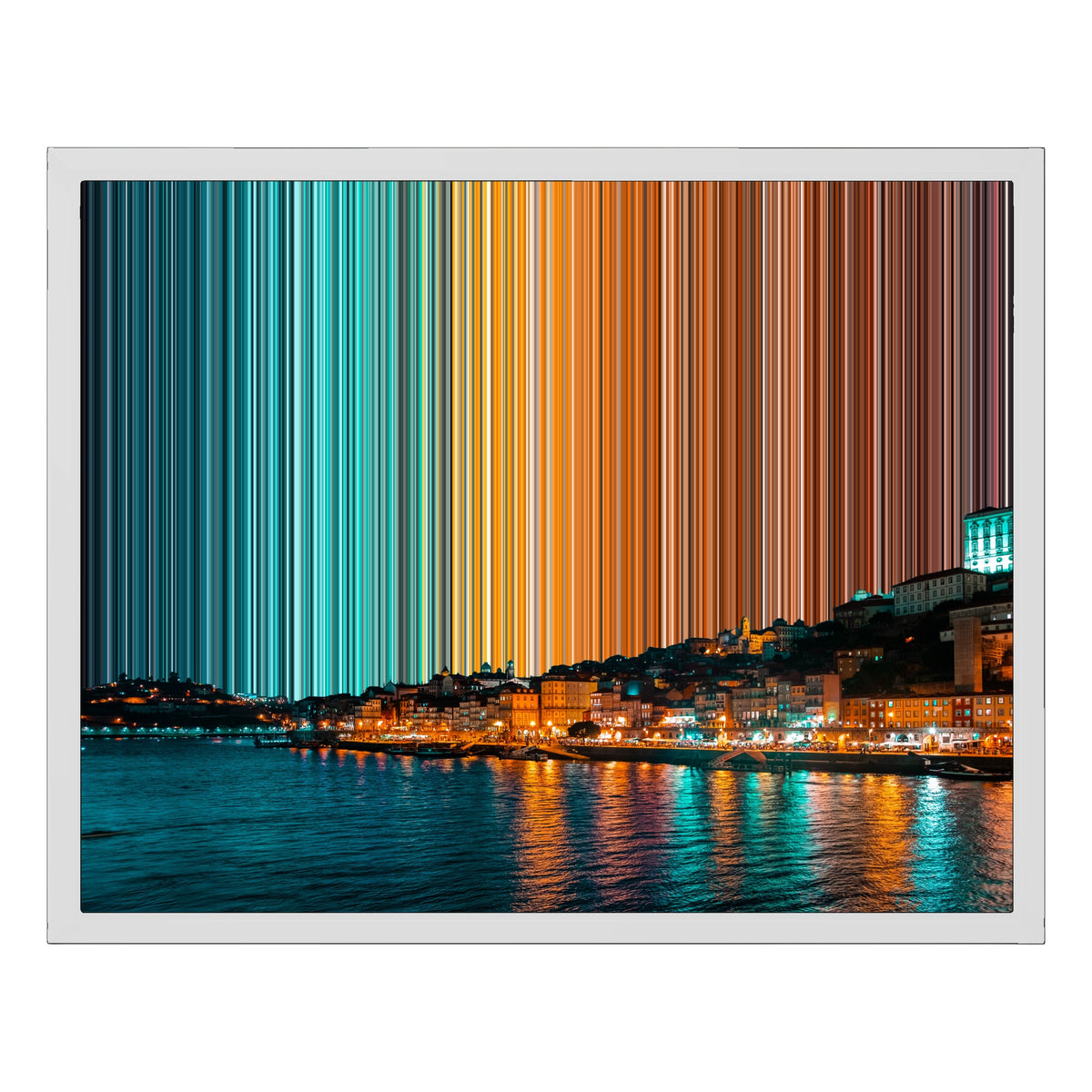 Lienzo con marco clásico, 20×16", marco blanco