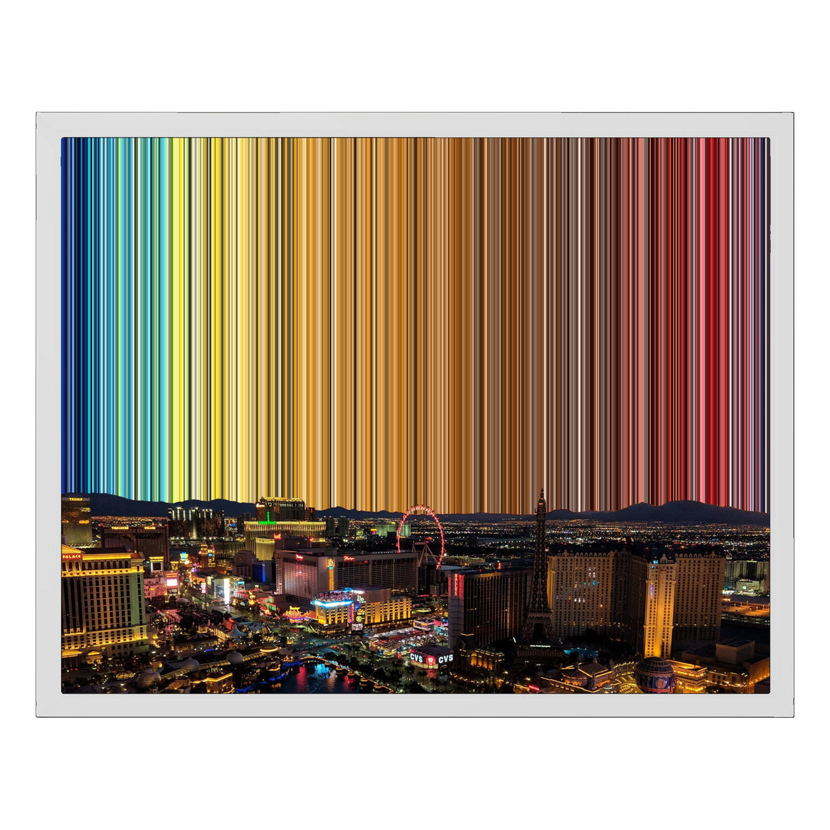 20×16" Framed Canvas - White Frame variant