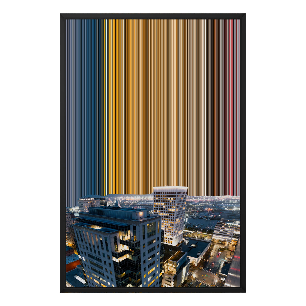 Lærred i klassisk ramme, 20×30", sort ramme