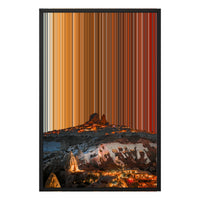 Inramad canvastavla, 20×30", svart ram