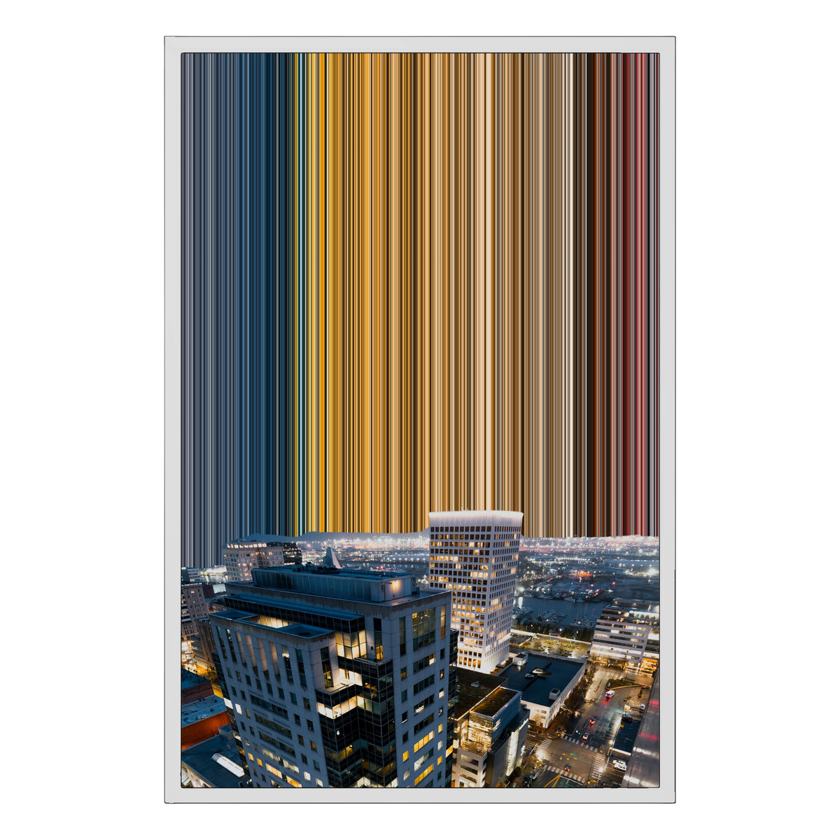 Lærred i klassisk ramme, 20×30", hvid ramme