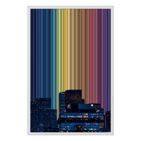20×30" Framed Canvas - White Frame variant
