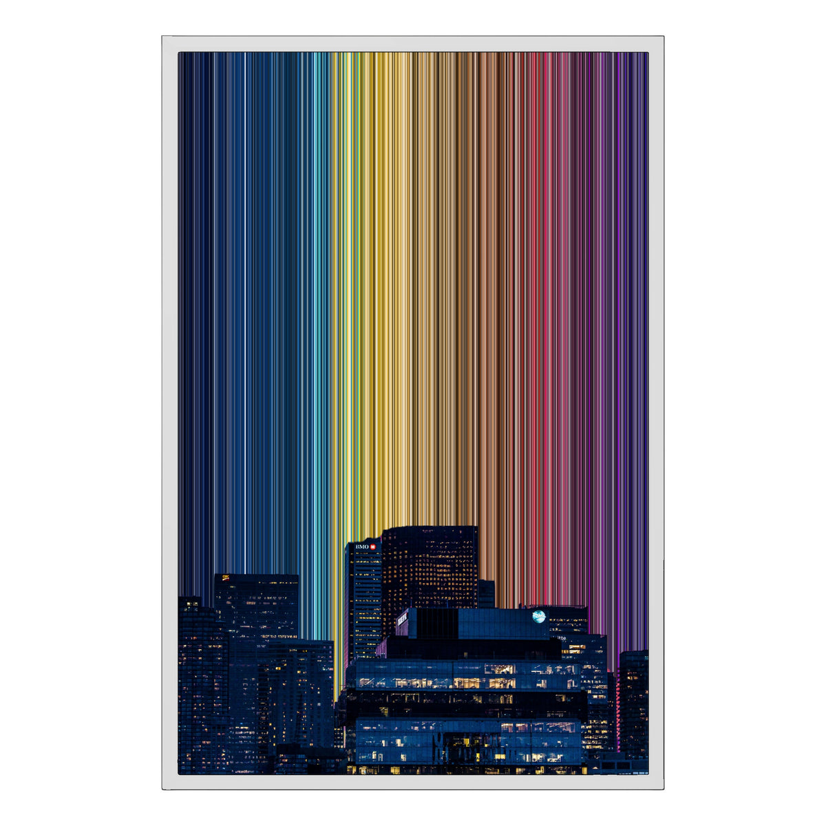 20×30" Framed Canvas - White Frame variant